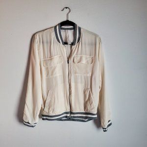 SILK BOMBER JACKET + SILK BOMBER JACKET